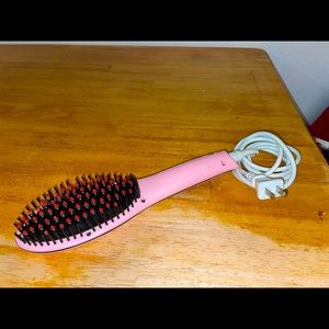 Pink Hair Straightening Brush
